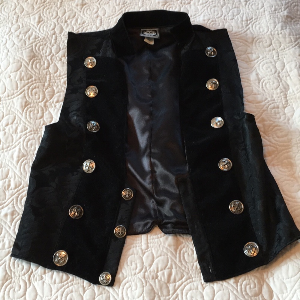 Black semi-formal vest, size M, unique piece!